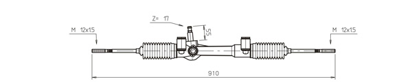 DELCO REMY Steering rack Article number: DSR363L cheaply