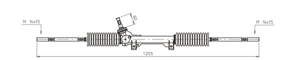 DELCO REMY Steering rack Article number: DSR393L cheaply