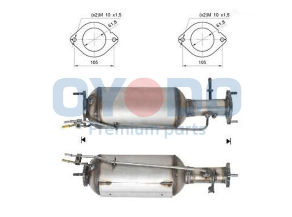Oyodo Diesel particulate filter Article number: 20N0006-OYO cheaply