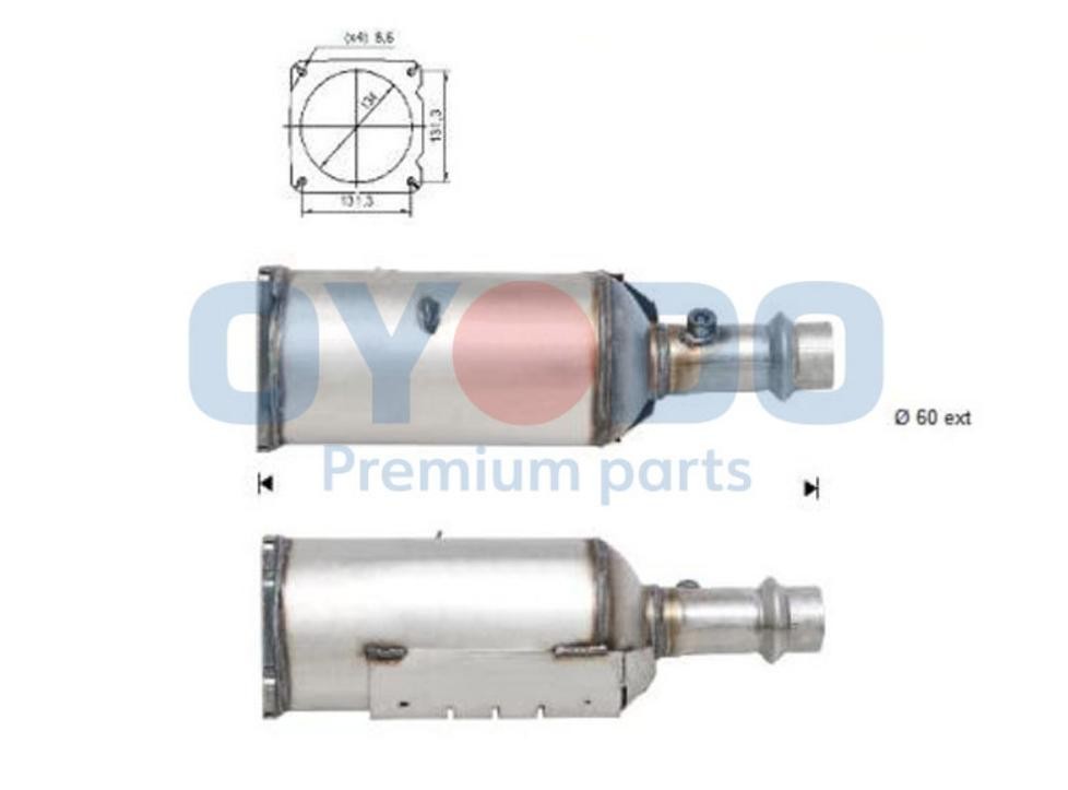 Oyodo Diesel particulate filter Article number: 20N0021-OYO cheaply