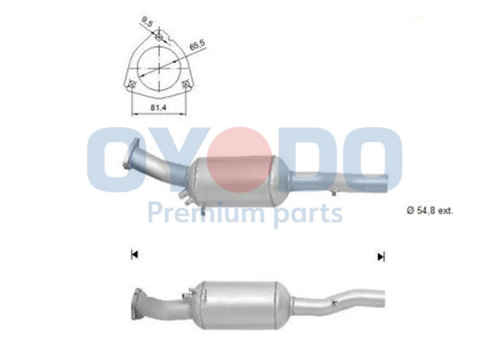 Oyodo Diesel particulate filter Article number: 20N0022-OYO cheaply