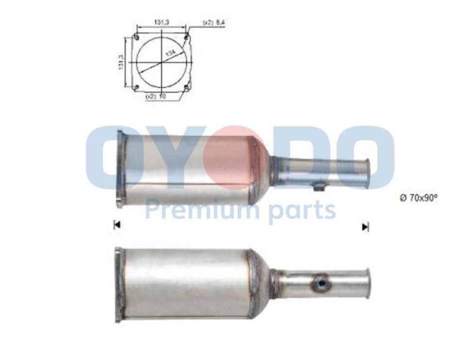 Oyodo Diesel particulate filter Article number: 20N0023-OYO cheaply