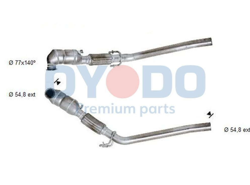 Oyodo Catalytic converter Article number: 20N0027-OYO cheaply