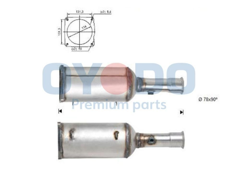 Oyodo Diesel particulate filter Article number: 20N0083-OYO cheaply