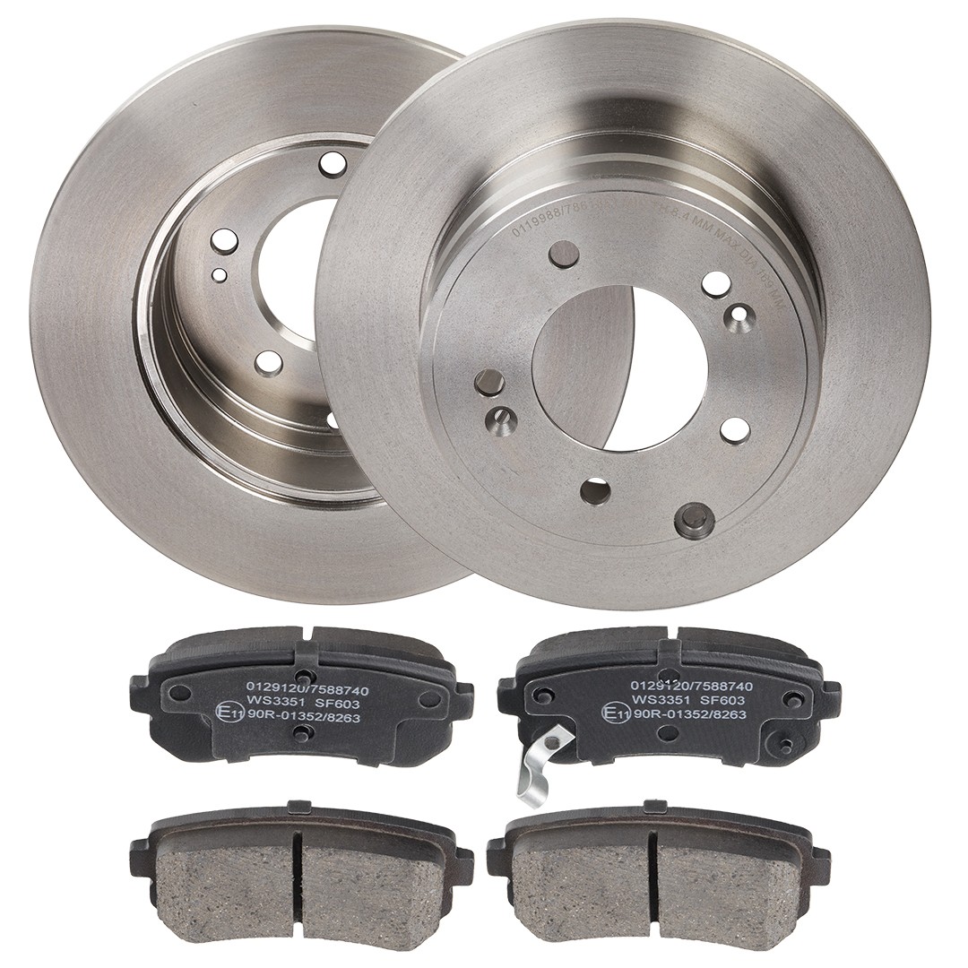 RIDEX Brake discs and pads set Article number: 3405B1856 cheaply