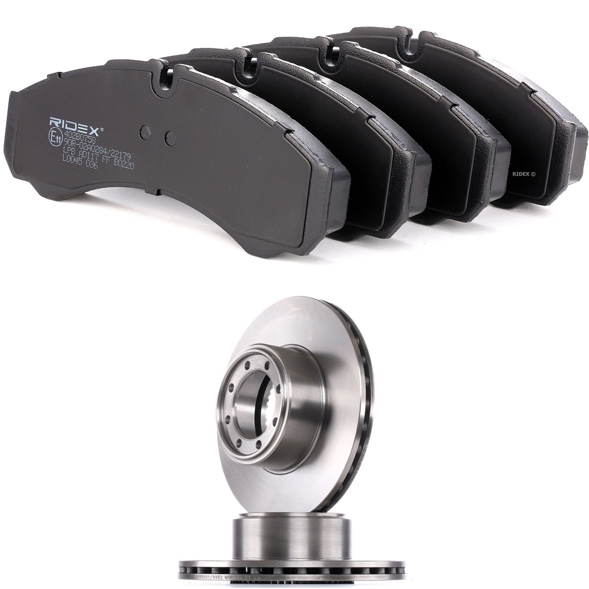 RIDEX Brake discs and pads set Article number: 3405B1896 cheaply