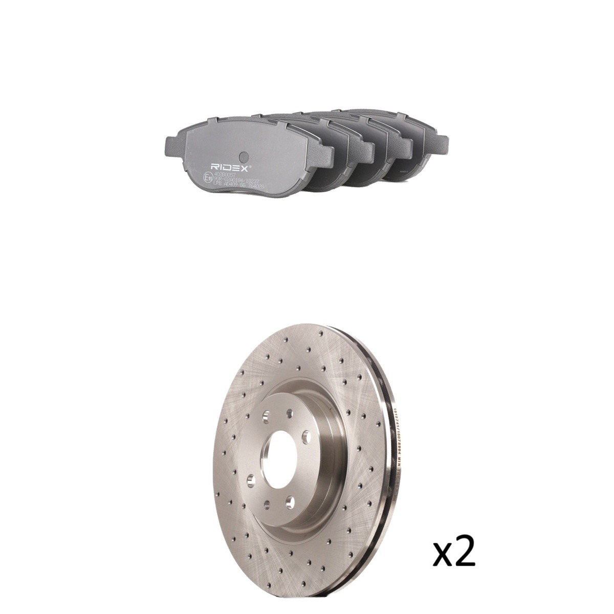 RIDEX Kit dischi e pastiglie Numero articolo: 3405B1975 poco costoso