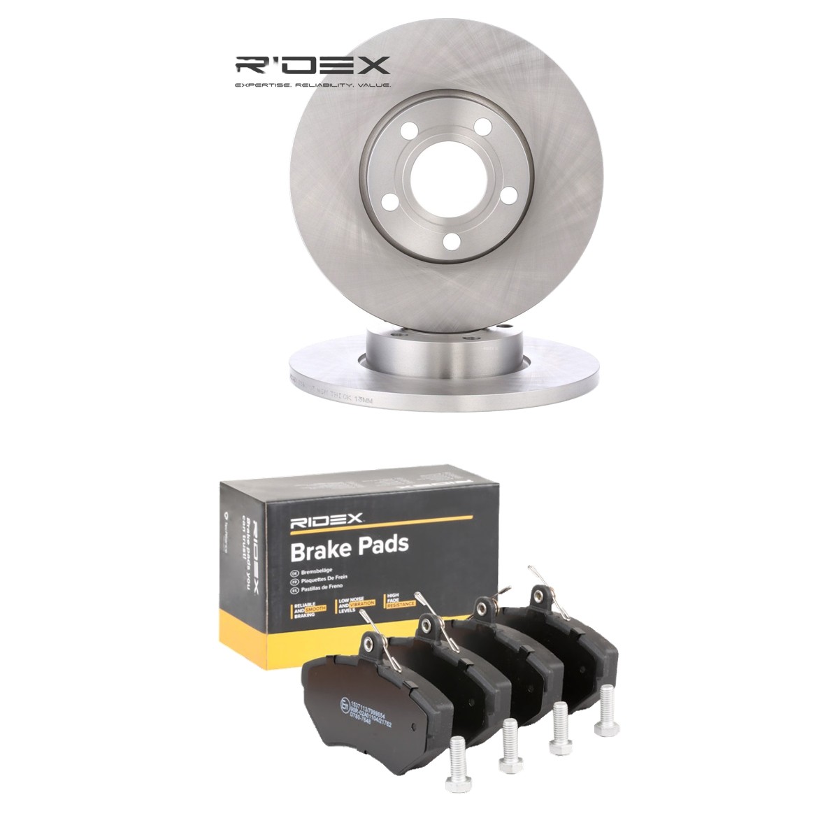 RIDEX Brake discs and pads set Article number: 3405B1979 cheaply