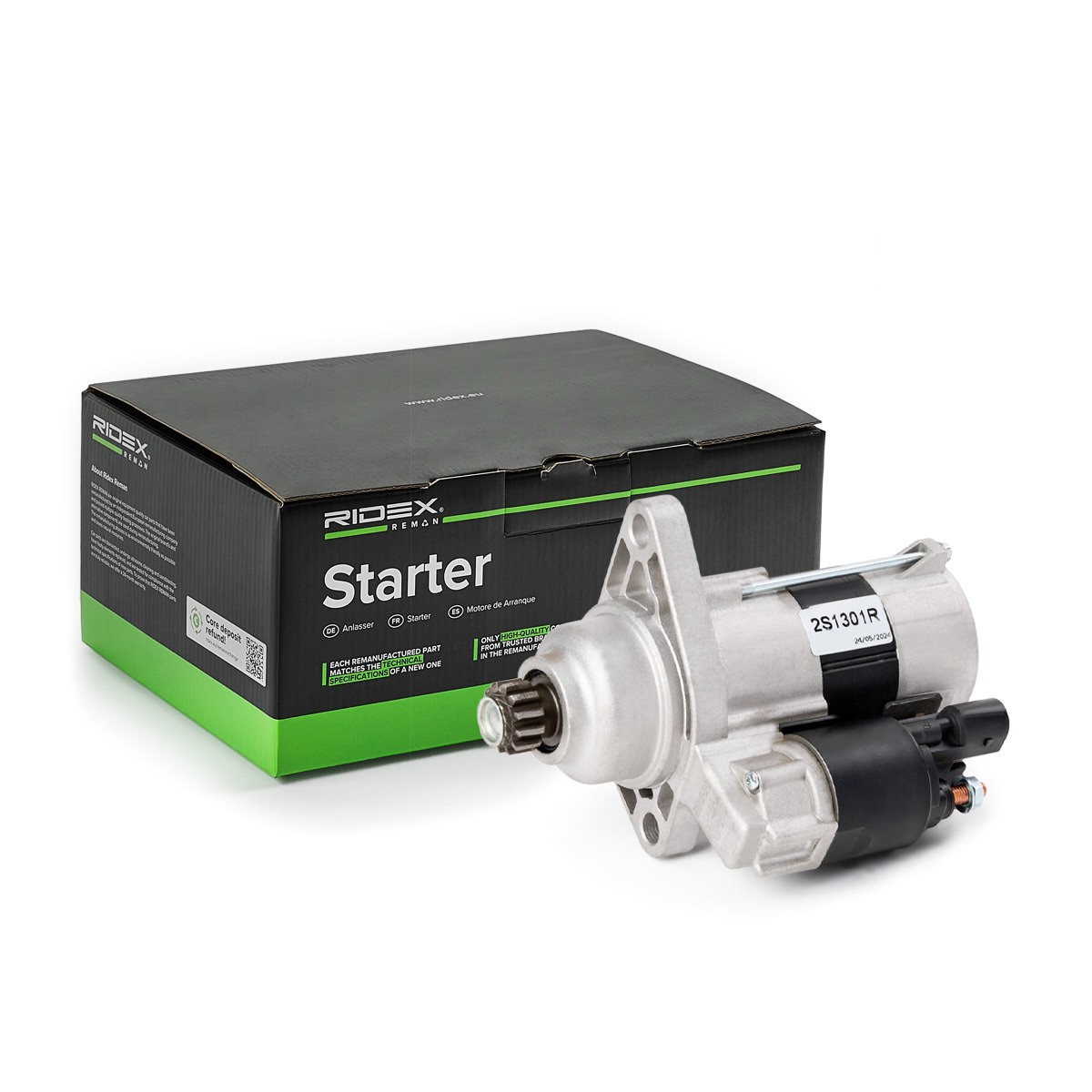 RIDEX REMAN Starter Artikli number: 2S1301R soodsalt