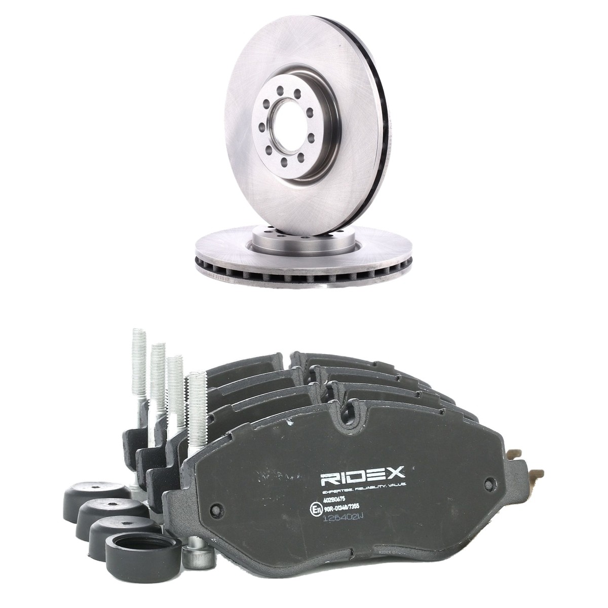 RIDEX Brake discs and pads set Article number: 3405B2043 cheaply