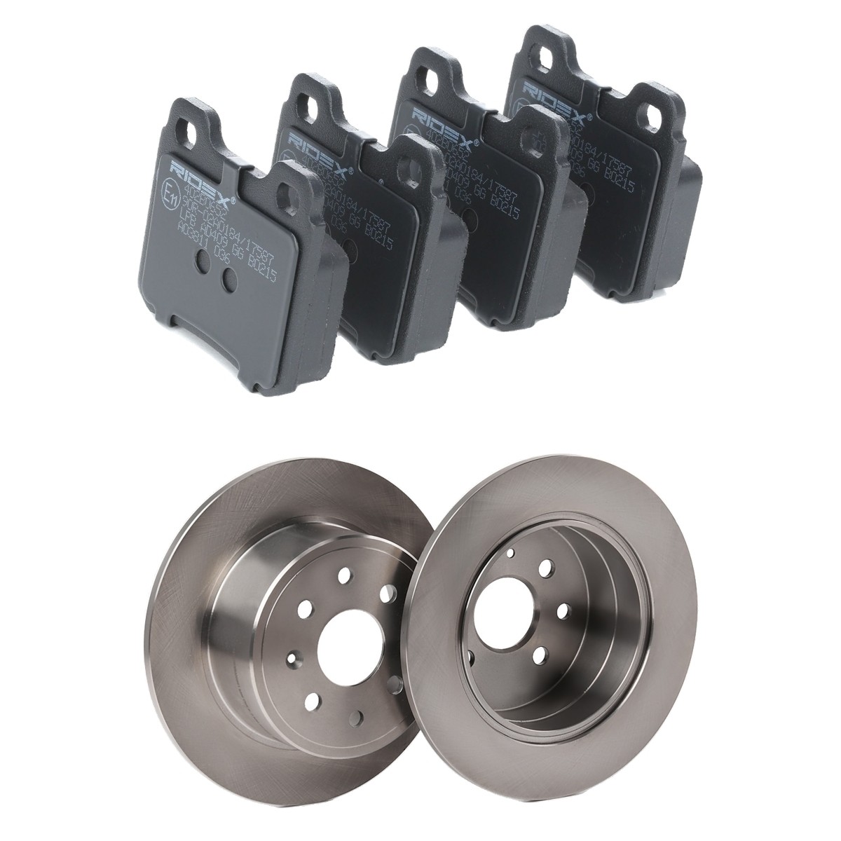 RIDEX Brake discs and pads set Article number: 3405B2157 cheaply