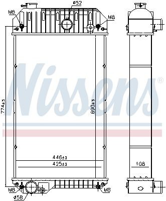 NISSENS Engine radiator Article number: 63411 cheaply