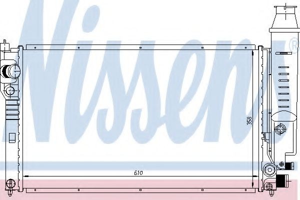 NISSENS Engine radiator Article number: 63614 cheaply