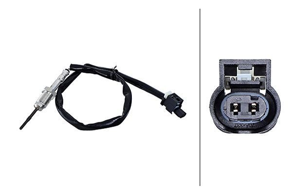 HELLA Sensor, udstødningsgastemperatur Varenummer: 6PT 010 376-571 billige