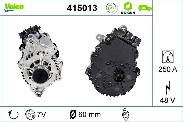 VALEO 415013 Käivitusgeneraator XCEED 1.6 CRDi 136 Eco-Dynamics+ 136 HP Diisel/Elektro