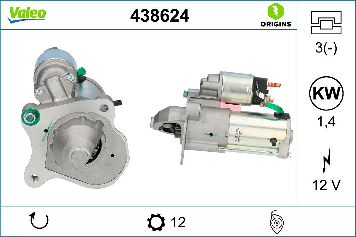 VALEO Starter Varenummer: 438624 billige