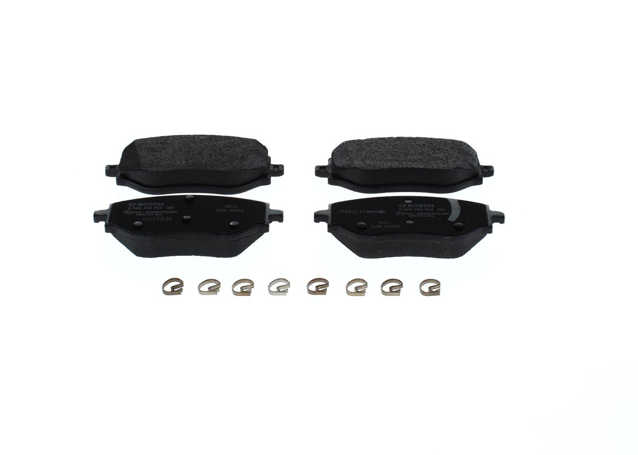 BOSCH Brake pad set Article number: 0 986 460 063 cheaply