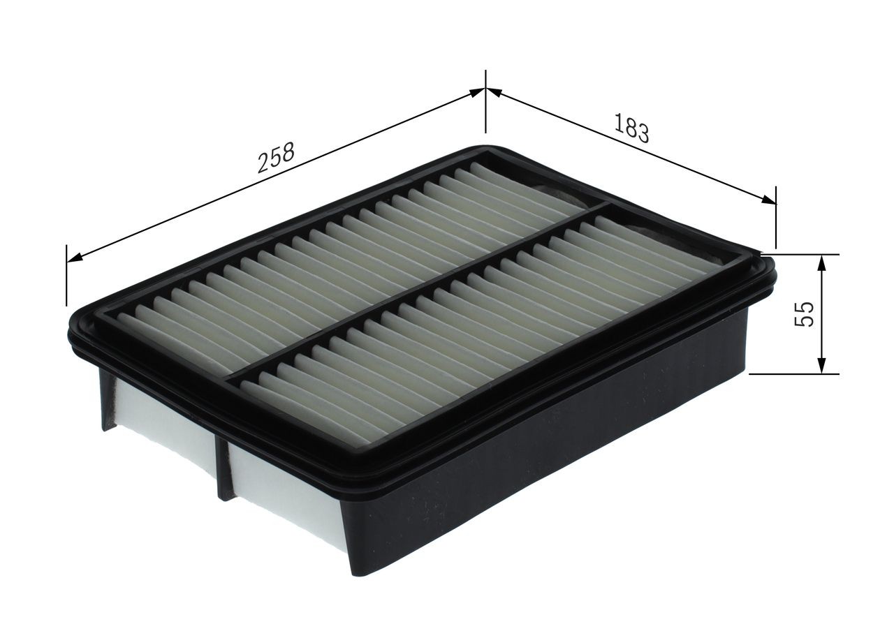 BOSCH Air filter Article number: F 026 400 747 cheaply