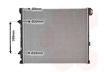 VAN WEZEL Engine radiator Article number: 58012731 cheaply