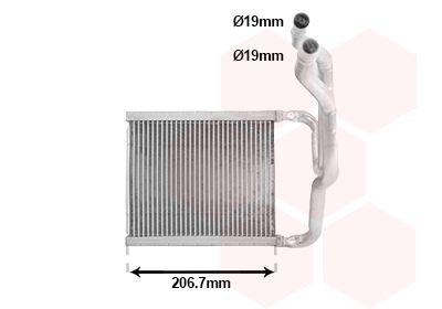 VAN WEZEL Scambiatore calore per riscaldamento abitacolo Numero articolo: 82016704 poco costoso