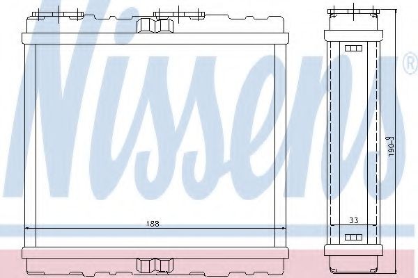 NISSENS Heater matrix Article number: 72200 cheaply