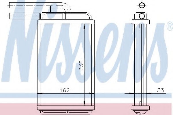 NISSENS Heater matrix Article number: 72654 cheaply