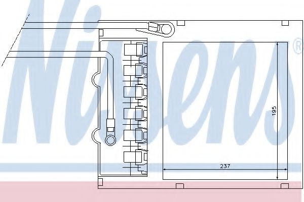 NISSENS Heater matrix Article number: 72666 cheaply