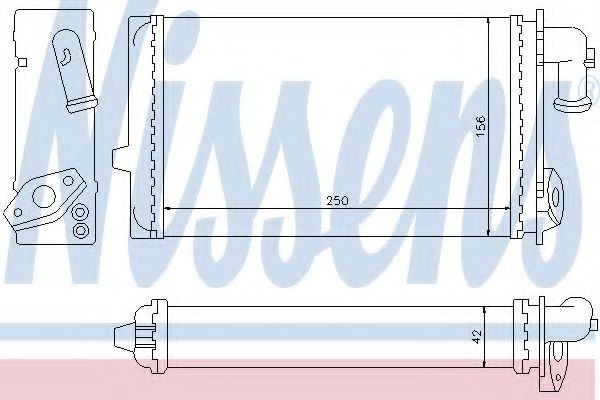 NISSENS Heater matrix Article number: 72940 cheaply