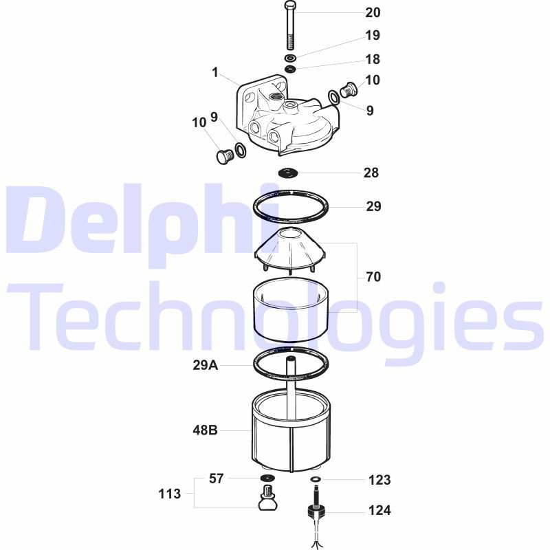 DELPHI High pressure fuel pump Article number: 42015652-12B1 cheaply