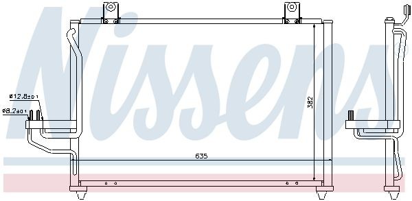 NISSENS Air conditioning condenser Article number: 94422 cheaply