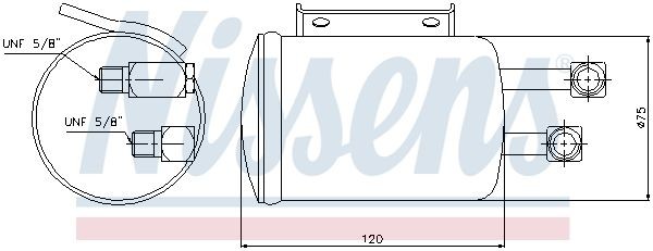 NISSENS Dryer, air conditioning Article number: 95106 cheaply