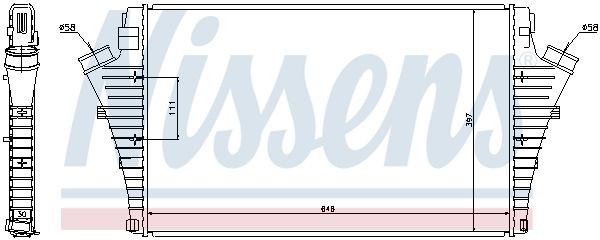 NISSENS Intercooler Article number: 96748 cheaply