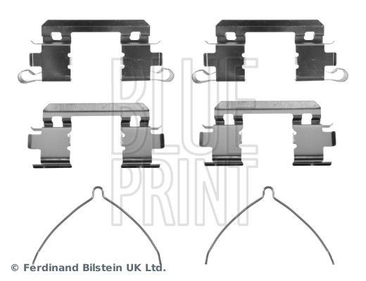BLUE PRINT ADBP480016 Monteringssæt til bremseklodser INSIGHT 1.3 IMA (ZE28, ZE2) 88 HK Benzin/elektro
