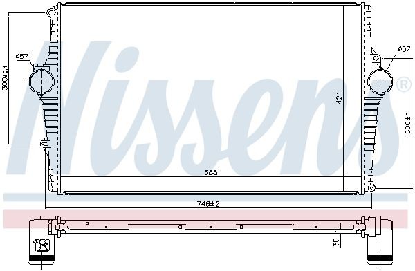NISSENS Intercooler Varenummer: 969002 billige