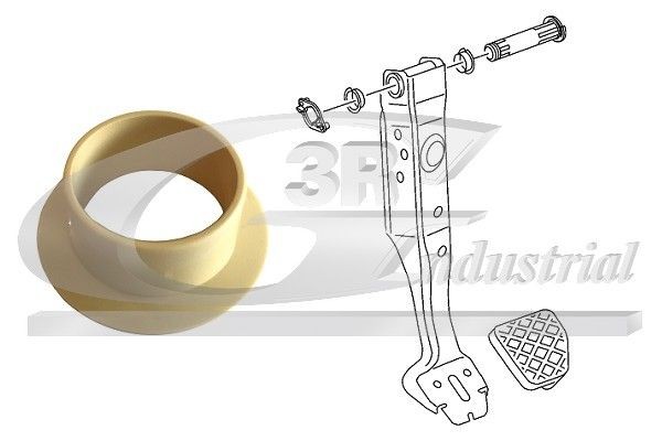 3RG 26745 Føringshylse, clutch TIGUAN 1.4 TSI E100 Flex 150 HK bensin/etanol