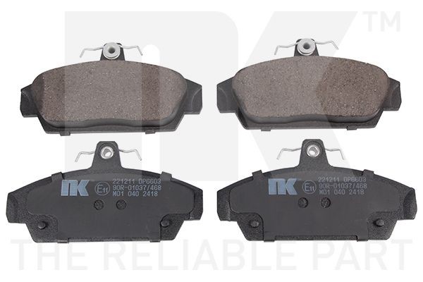 NK Brake pad set Article number: 221211 cheaply