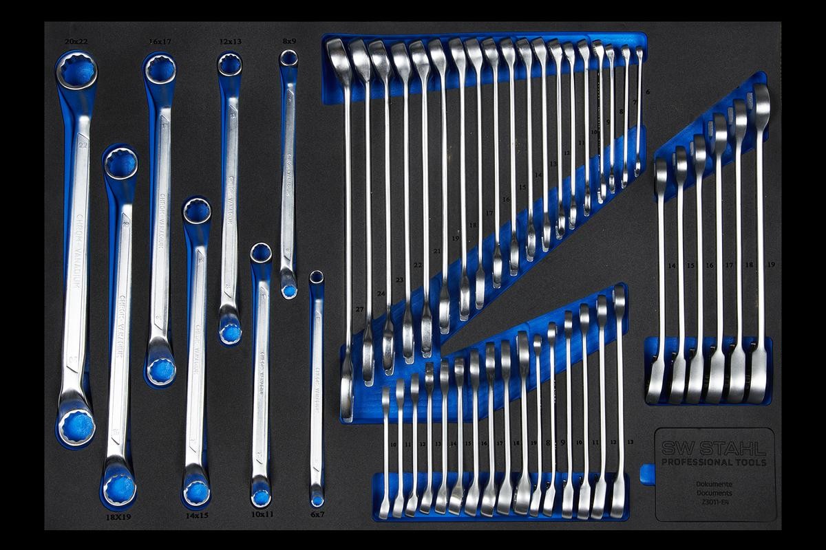 SW-Stahl Spanner Set, ring / open ended Article number: Z3011-4 cheaply