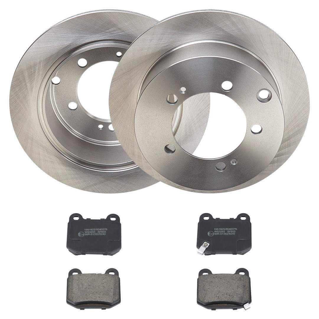 RIDEX Brake discs and pads set Article number: 3405B2348 cheaply