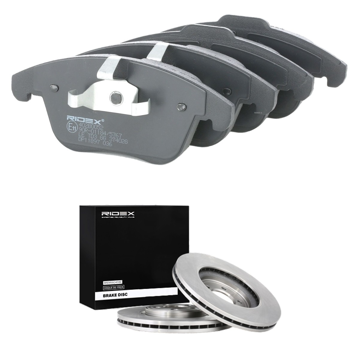 RIDEX Brake discs and pads set Article number: 3405B2532 cheaply