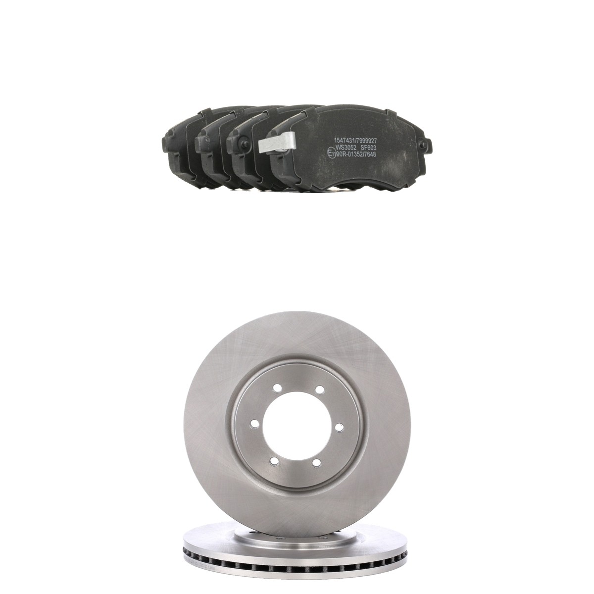 RIDEX Brake discs and pads set Article number: 3405B2745 cheaply