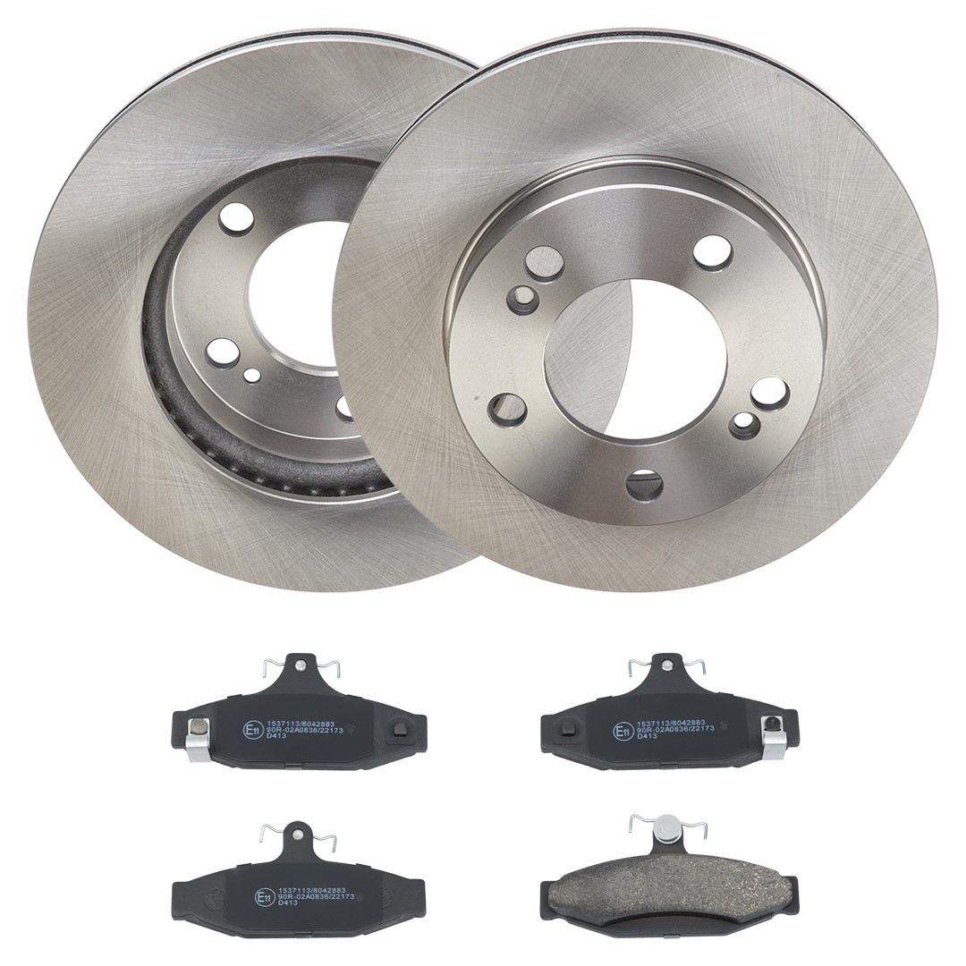 RIDEX Brake discs and pads set Article number: 3405B2864 cheaply