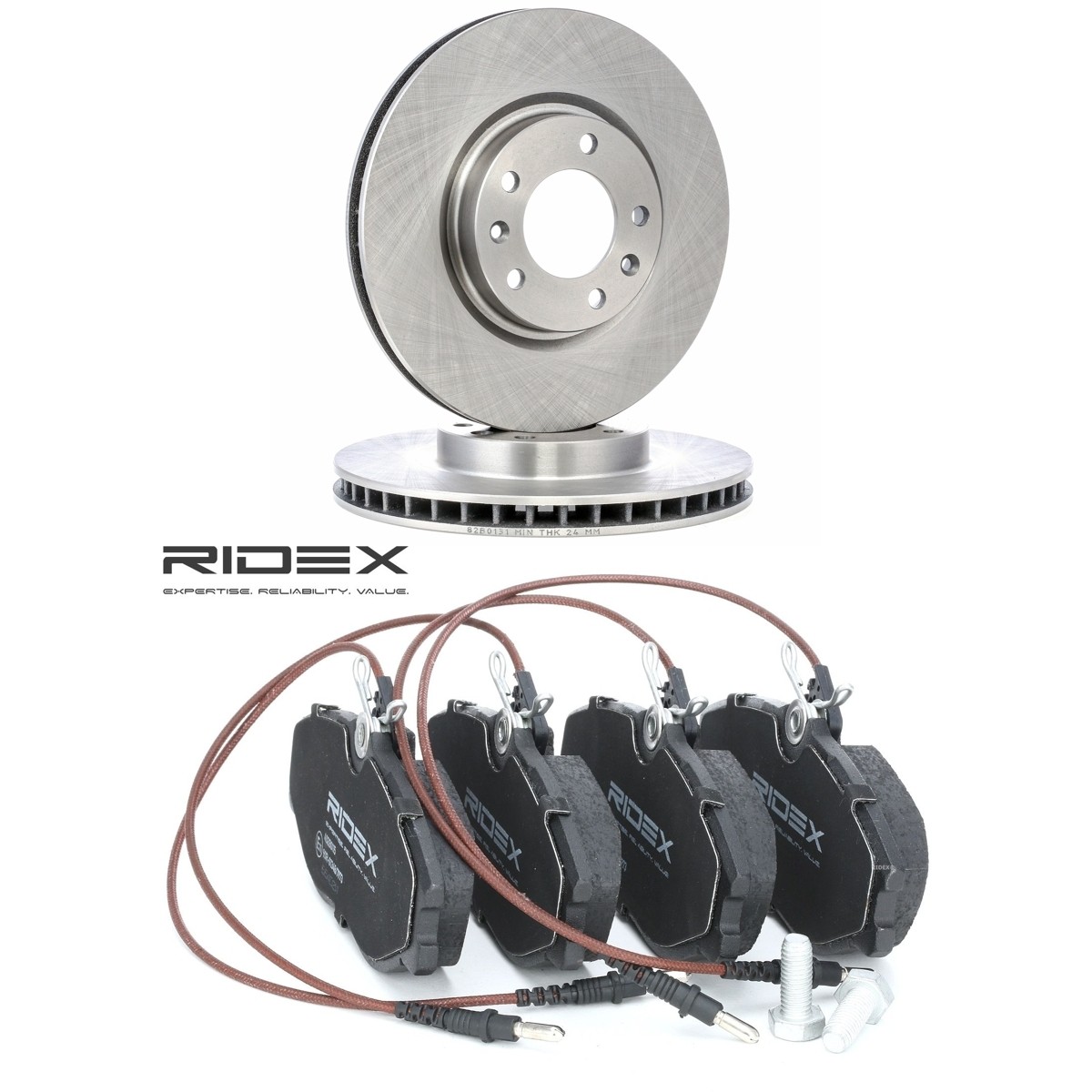 RIDEX Pidurikomplekt, ketaspidur Artikli number: 3405B2937 soodsalt