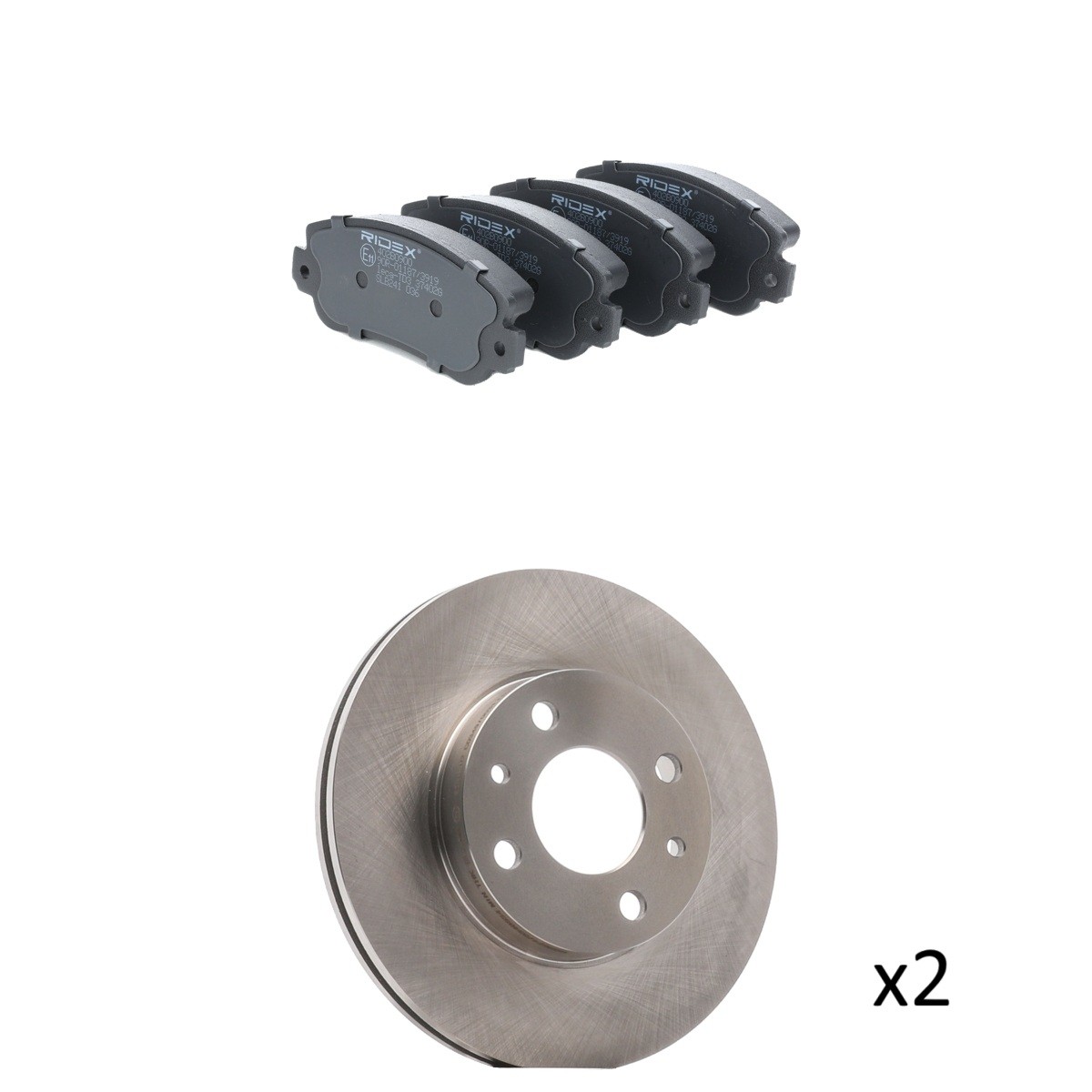 RIDEX Pidurikomplekt, ketaspidur Artikli number: 3405B2967 soodsalt