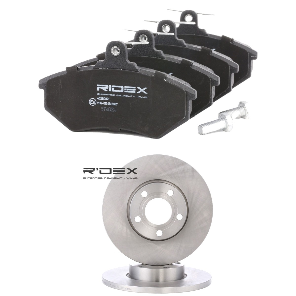 RIDEX Brake discs and pads set Article number: 3405B3175 cheaply