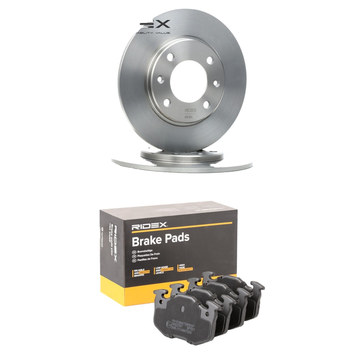 RIDEX Kit dischi e pastiglie Numero articolo: 3405B3304 poco costoso