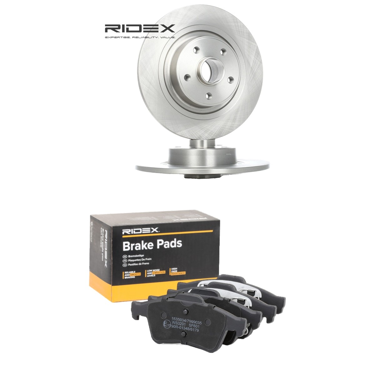 RIDEX Brake discs and pads set Article number: 3405B3321 cheaply