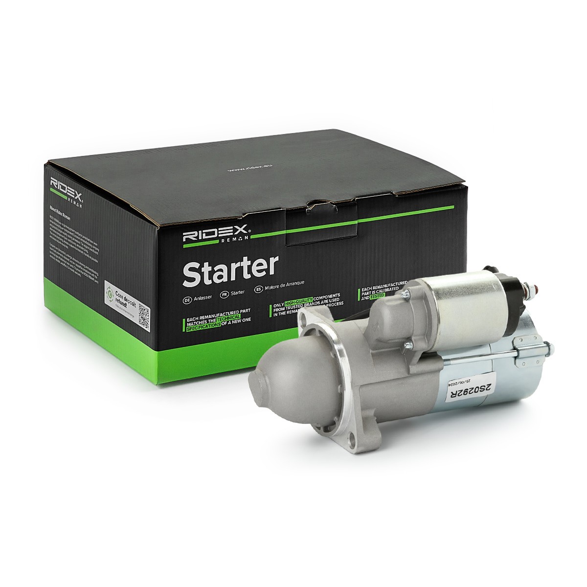 RIDEX REMAN Starter motor Article number: 2S0292R cheaply