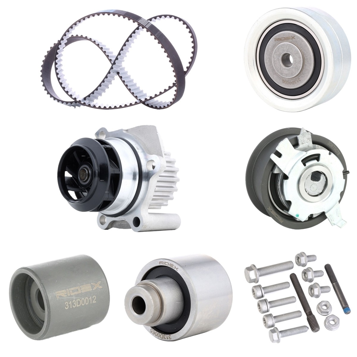 RIDEX Water pump and timing belt kit Article number: 3096W0623 cheaply