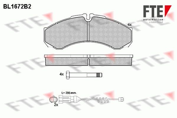 FTE Brake pad set Article number: 9010286 cheaply