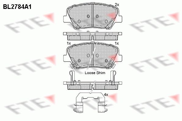 FTE Brake pad set Article number: 9010979 cheaply